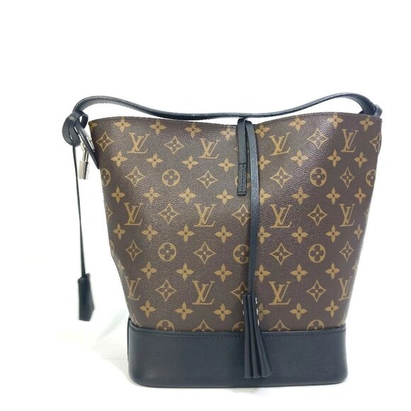 LOUIS VUITTON M94542 Monogram Idol NN14GM Bucket Shoulder Bag Black/Brown - Picture 2 of 16